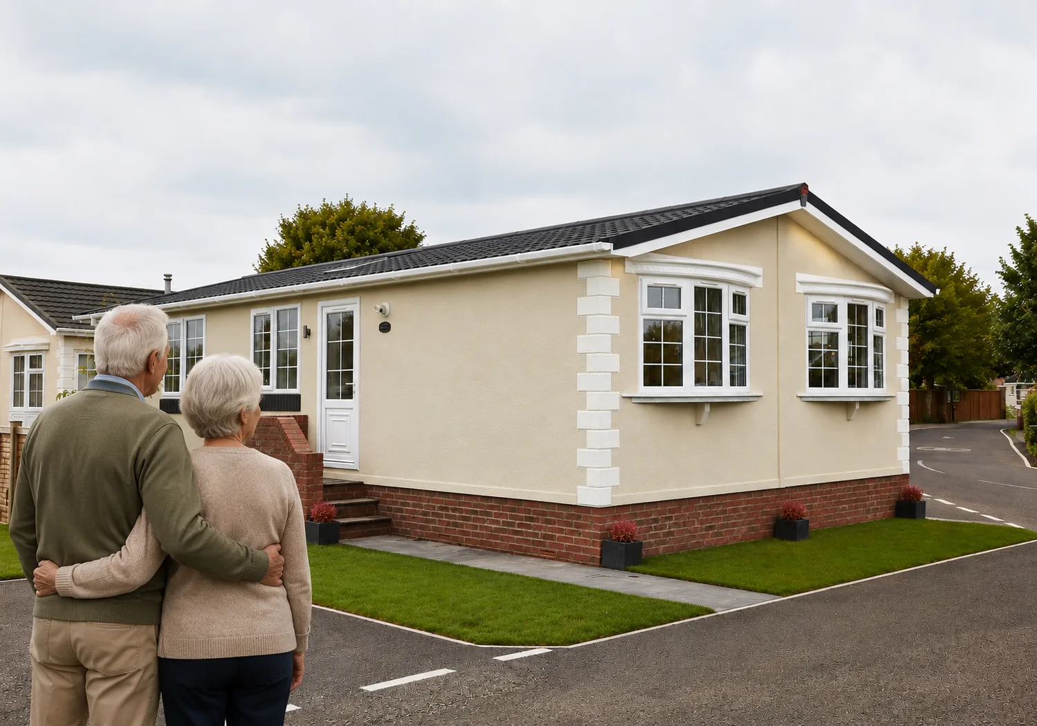 Park home in a residential park